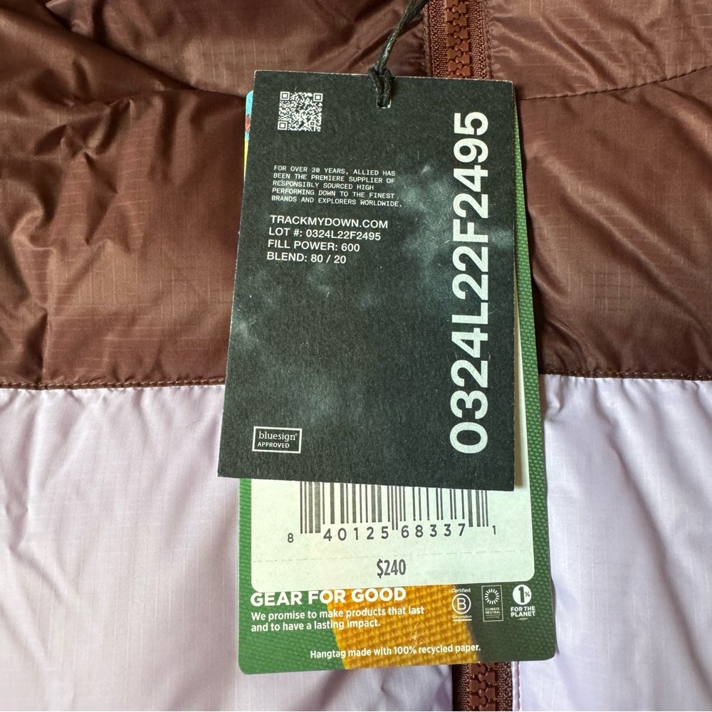 NWT Cotopaxi Solazo Hooded Down Puffer Jacket Women's Size Large Chesnut - Picture 12 of 14